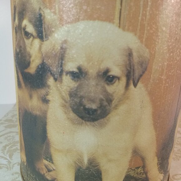 Puppy Canister Music Box Custom - Picture 7 of 7